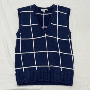 JG Hook 100% Cotton Knit Sweater Vest